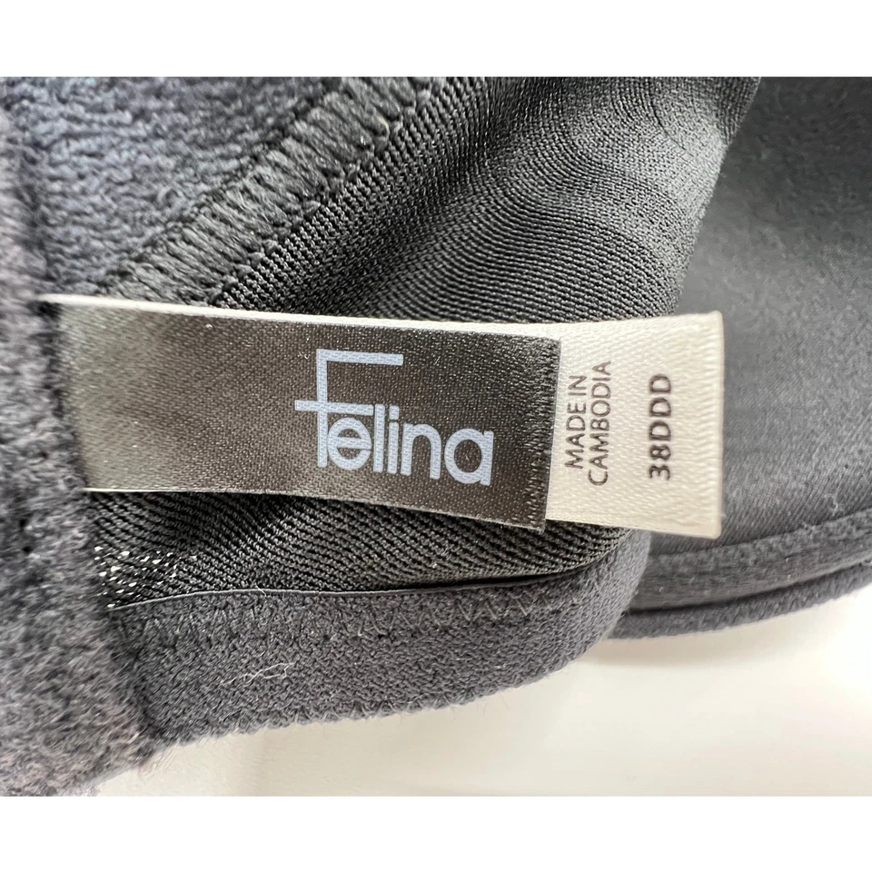 Sujetador Camiseta Felina Marvelous Suavizado Lateral 245033 Negro Talla 38DDD  Foto 3 de 4