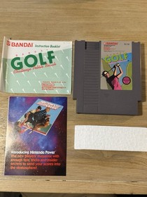 Bandai Golf (Nintendo NES) Complete CIB w/ Inserts TESTED