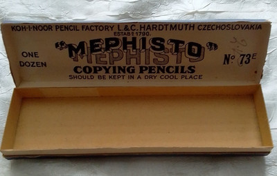 Koh i Noor L.&C. Hardtmuth Mephisto Copying Pencils 73E blue leere Originalbox