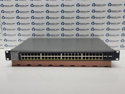 USED NETGEAR GS752TPV2 48-Port Gigabit PoE+ Switch w/4 SFP Ports SKU 25278