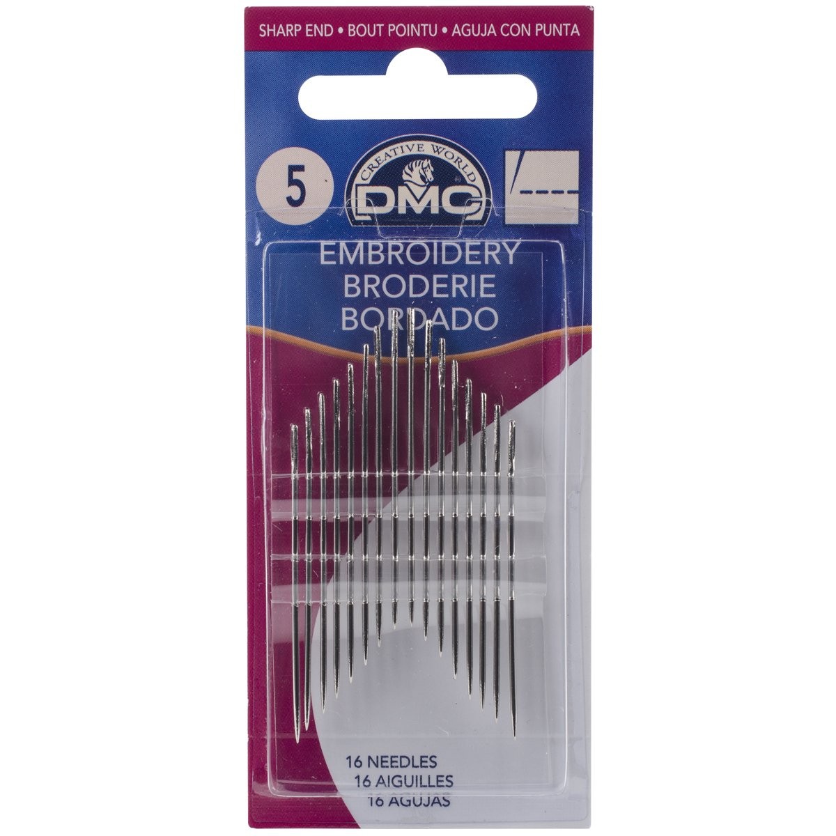 Hand Needles, 15-pack, Size 5