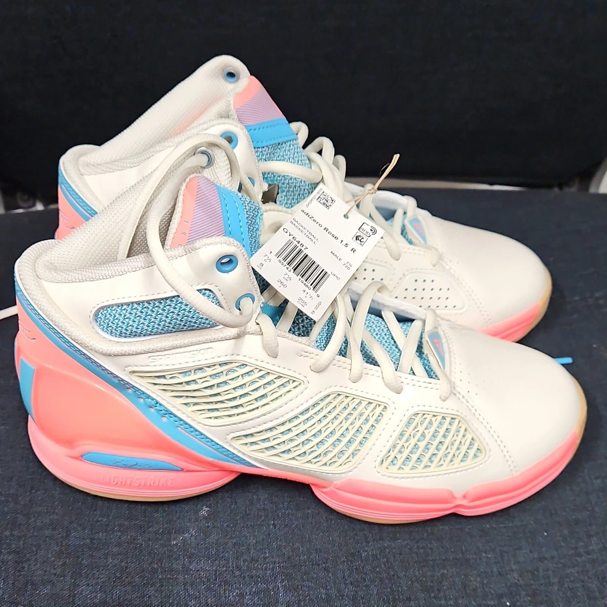 Adidas Adizero Rose 1.5 Restomod Off White Acid Red for sale | eBay