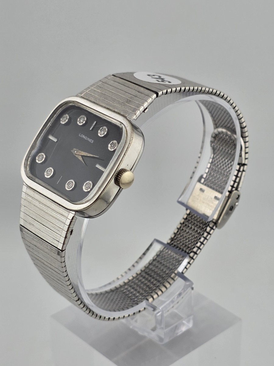 VINTAGE 1960's LONGINES DIAMOND TV DIAL GOLD PLATED DRESS WATCH