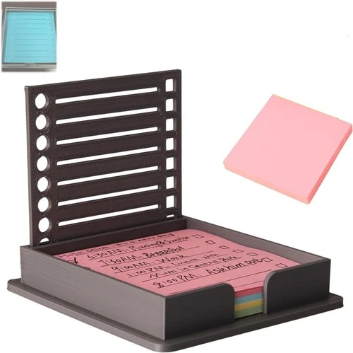 PostIt-Notiz-Vorlage, Haftnotizhalter mit Schablone, Post-It-Notizen-Spender