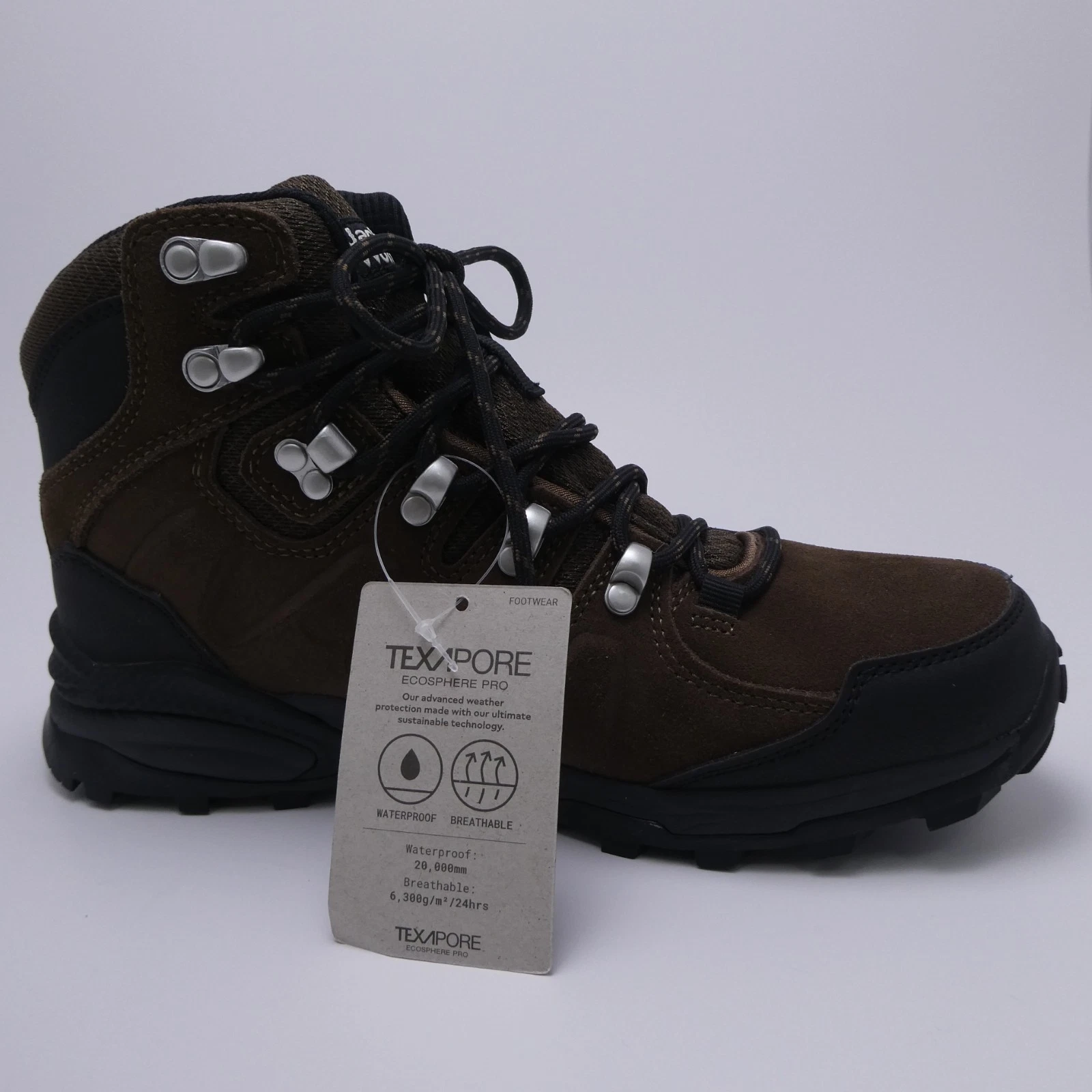 Jack Wolfskin Refugio Texapore Mid Waterproof Hiking Boots Brown US 7.5 Brown