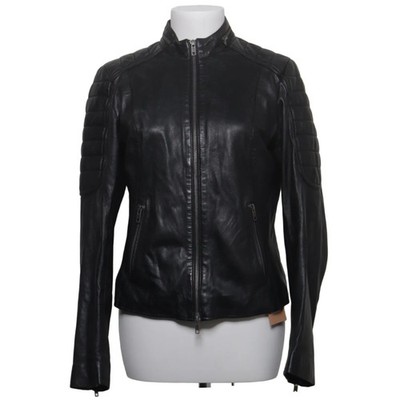 Mrs & Hugs, Lederjacke, Damen, Größe: S, Schwarz, Leder/Polyester #qDp