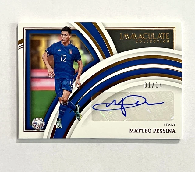 2023 Immaculate FIFA MATTEO PESSINA 1/14 Auto Splendid Signature Italy🔥🇮🇹