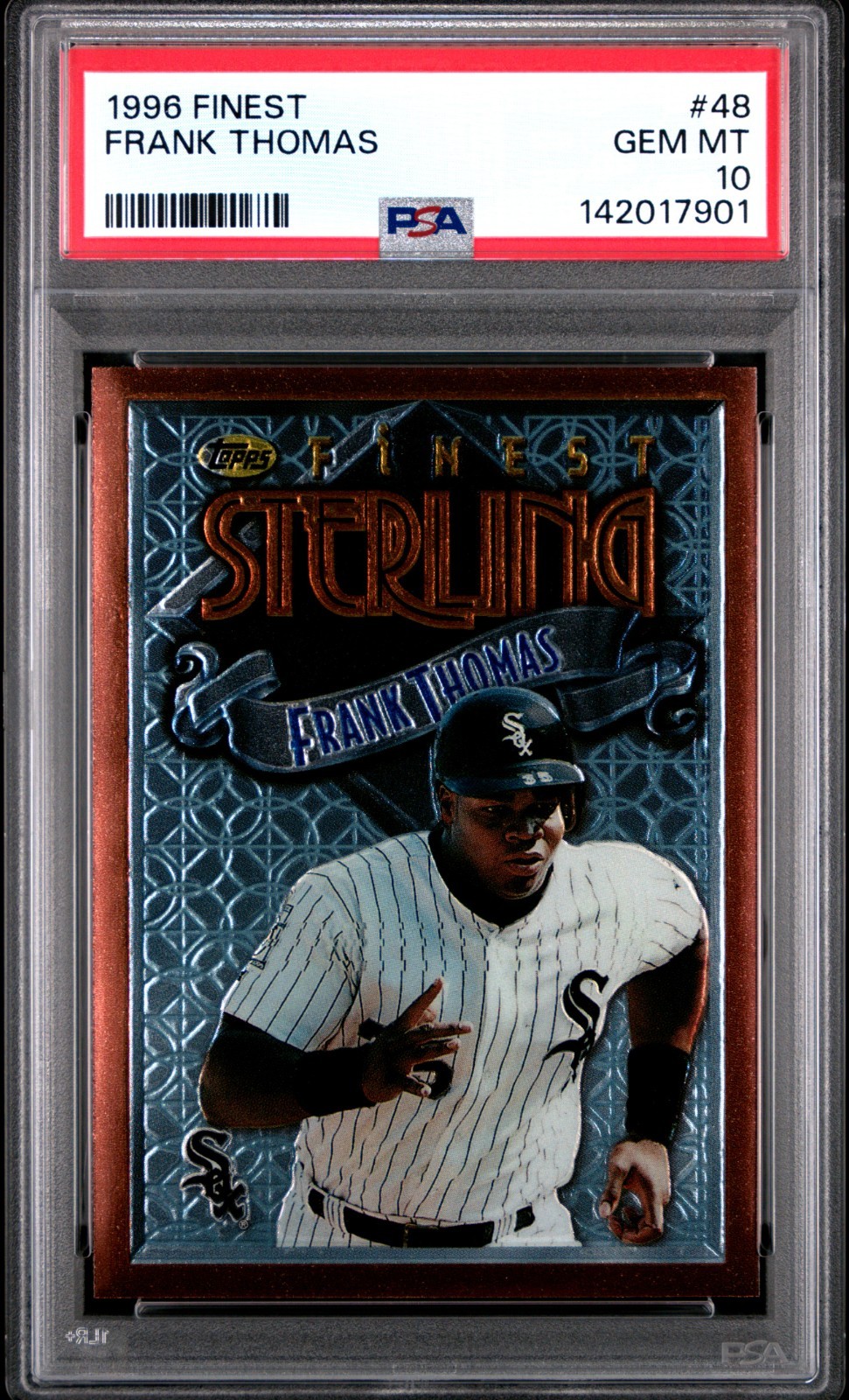 Frank Thomas - 1996 Finest #48 - White Sox HOF (POP: 32) - PSA 10