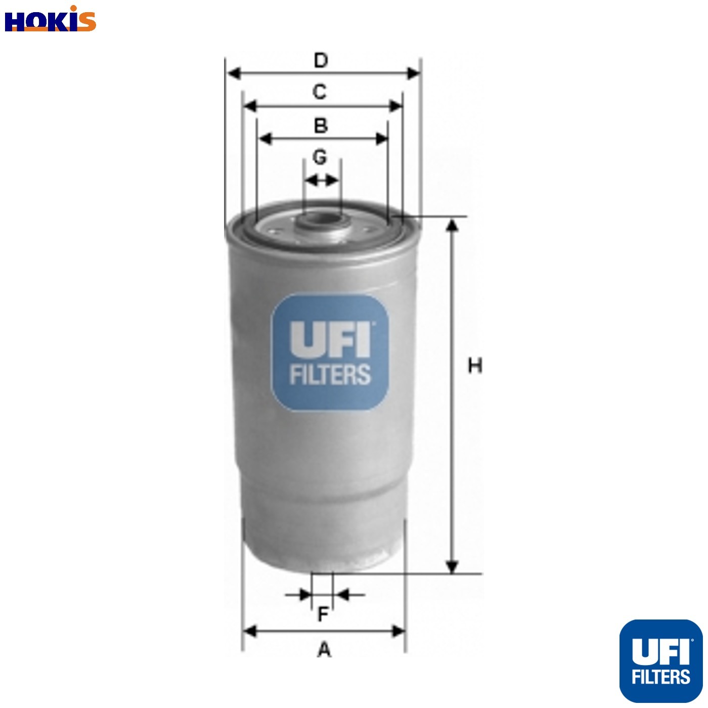 FUEL FILTER 24.460.00 FOR HYUNDAI HIGHWAY/VAN LANTRA AVANTE/III ELANTRA SANTA - Image 4