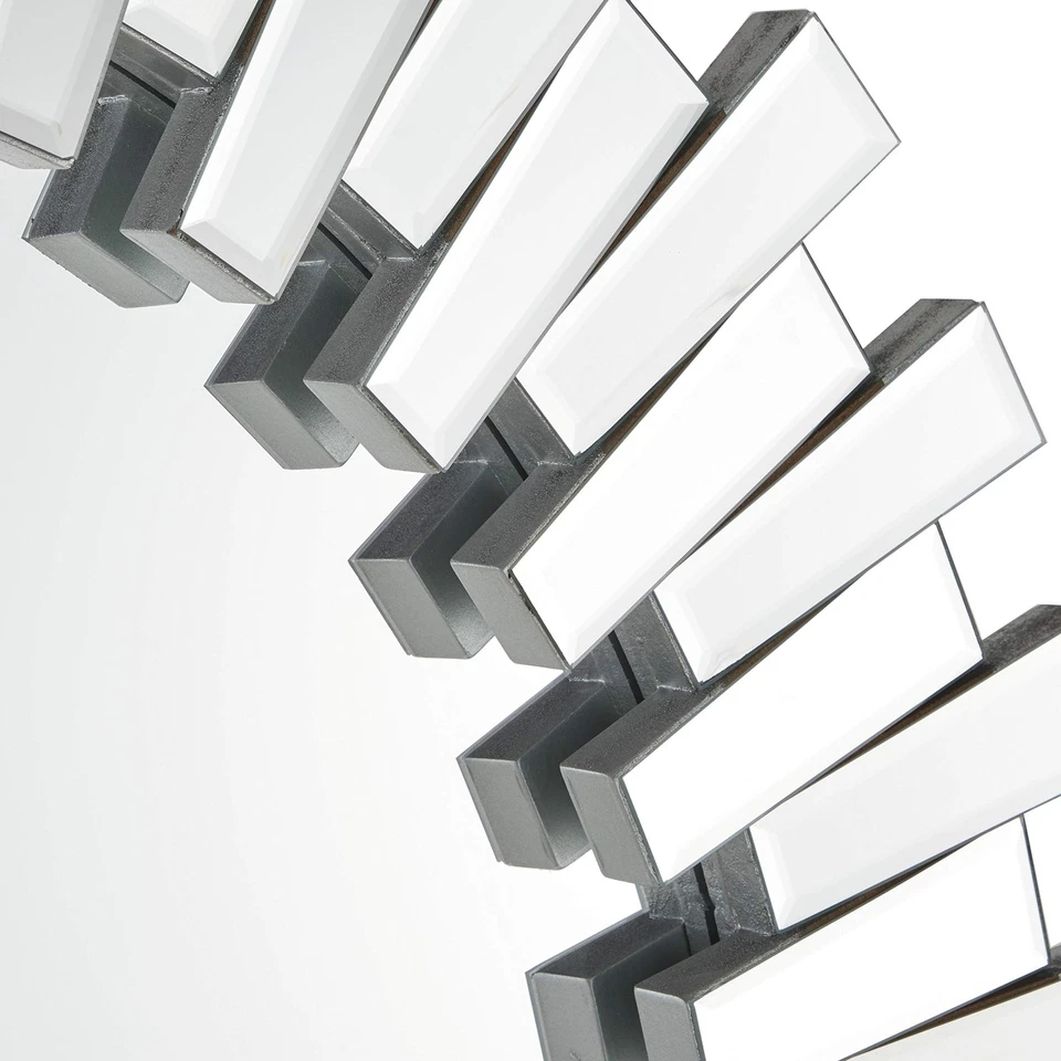 Espejo de pared de vidrio para habitación Starburst espejo de entrada, espejo montado en la pared 42" x 2... Foto 4 de 4