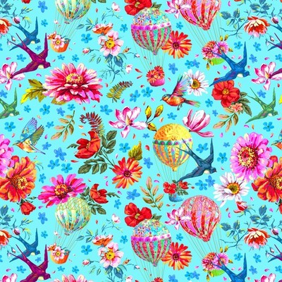 1/2 Yard Fabric - Festival | Memory - Blue by FreeSpirit | PWOB113.BLUE