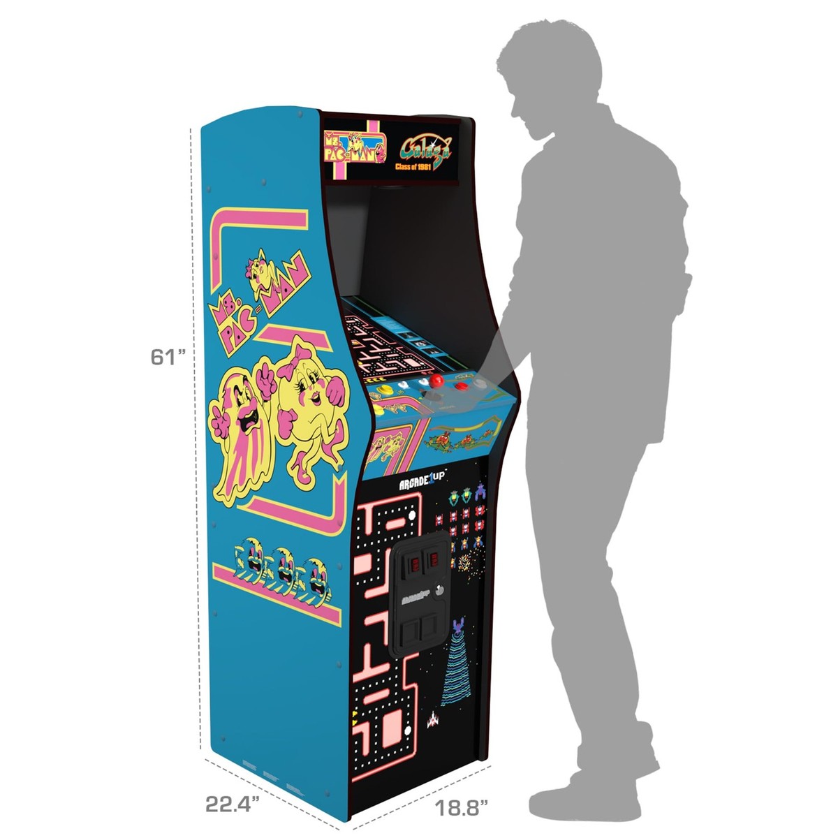 Arcade1up Class of 81' Deluxe Arcade Game - Blue for sale online