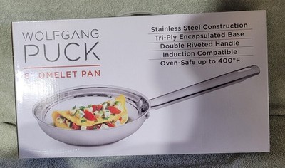 NEW IN BOX - Wolfgang Puck 8'' Stainless Steel Omlet Skillet Frying Pan