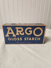 Vintage Argo Gloss  Starch, Unopened Box