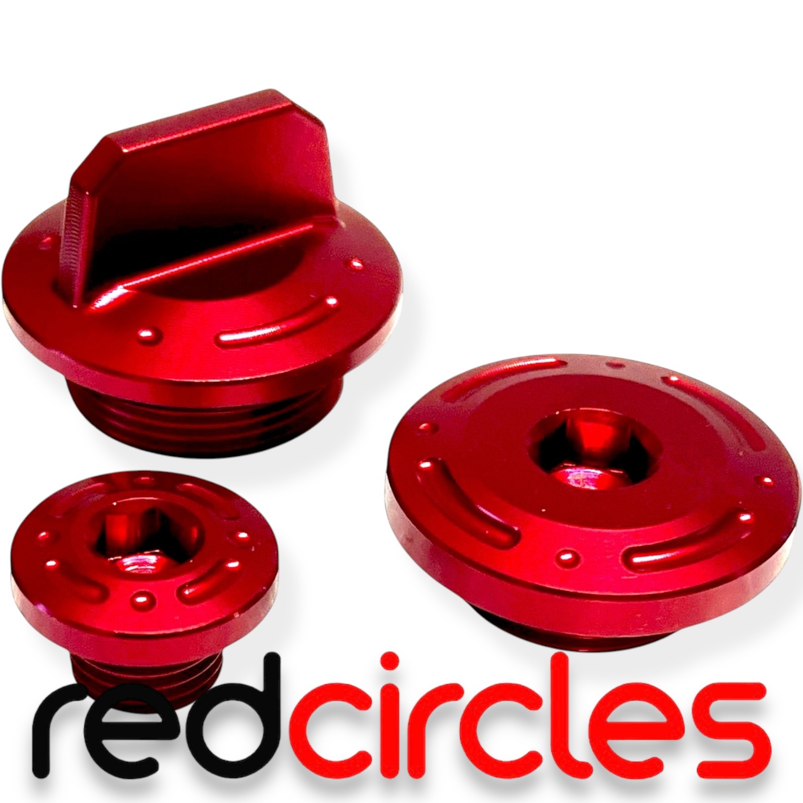 RED KAWASAKI KLX110 CNC COVER BLING SET fit KLX 110 110cc TIMING OIL BUNG