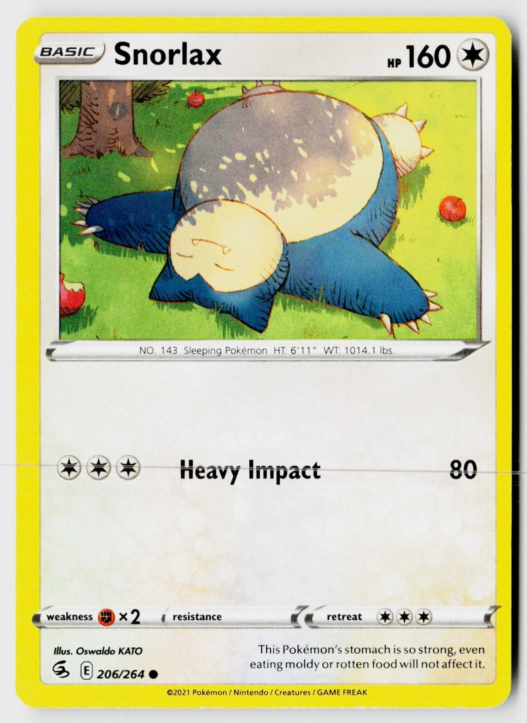 Snorlax - Fusion Strike #206 Price & Value ($0.43) | PokeScope