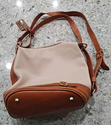 Valentina Leather Italy Three-way Large Sling Shoulder Bag