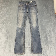 Cruel Denim Abby Jeans Womens 26 Blue Cotton Stretch Beadwork Casual Bootcut