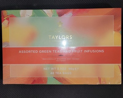 Taylors of Harrogate Green Tea & Fruit Infusions Variety Box, 48 Count 