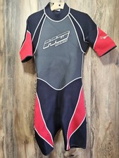 HO SPORTS Black Red Neoprene Shorty Wetsuit Surf Men s Size Medium
