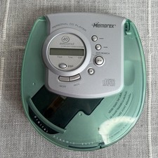 Vintage Memorex Personal CD Player Teal Blue MD6440CP - TESTED WORKS  VIDEO 