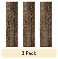 3-Pack SmartyKat Dual-Sided Catnip Infused Cat Scratch Pad - Cardboard