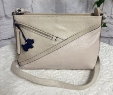 👜RADLEY Ladies Finest Leather Small Crossbody Bag, Nude/Beige, HARDLY USED👜