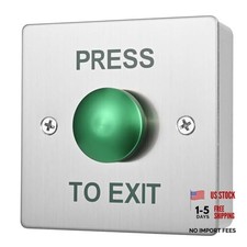 Waterproof Push-to-Exit Button for Door Access Control - Big Press Button