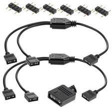 ARGB Splitter Cable, 1-to-2 Female to Female 5v 3 Pin Addressable RGB Cable