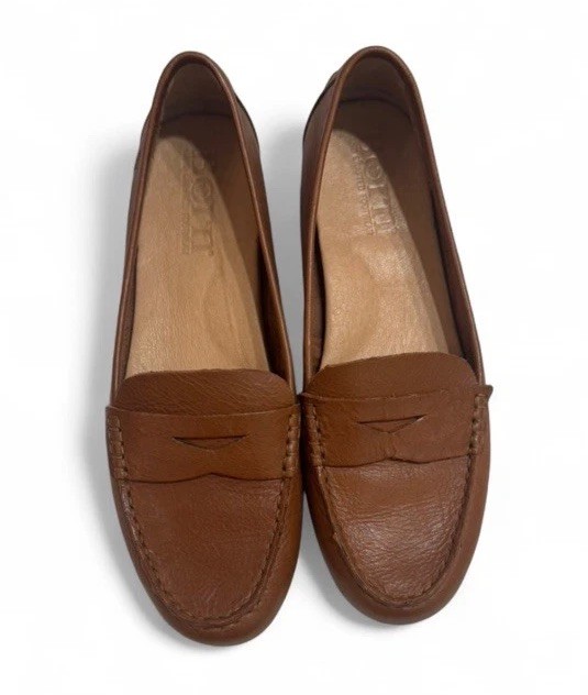 BORN B.O.C JAMIE TAN PENNY LOAFER SLIP ON LOAFER SHOES WOMENS 8.5