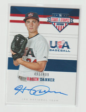 2017 Panini USA Stars and Stripes-Hagen Danner Autograph /499-Toronto Blue Jays