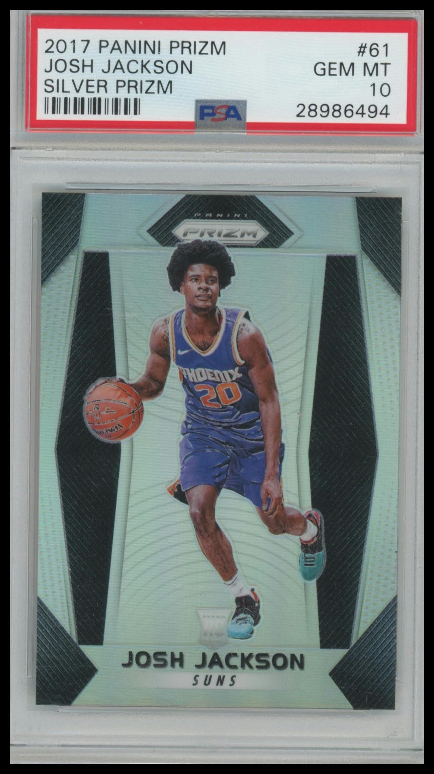 2017 Panini Prizm #61 Josh Jackson Silver Prizm PSA 10
