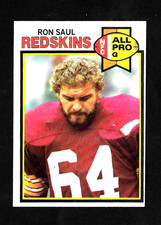 1979 TOPPS FOOTBALL # 236 RON SAUL ALL-PRO WASHINGTON REDSKINS EX-MT