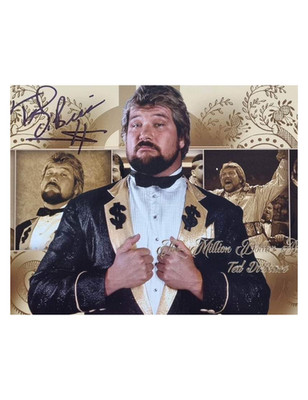 10x8 Million Dollar Man Wrestling Druck signiert von Ted DiBiase