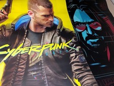 Cyberpunk 2077 officiel set 2 poster 90cm jinx ps4 ps5 switch 2 xbox cd projekt