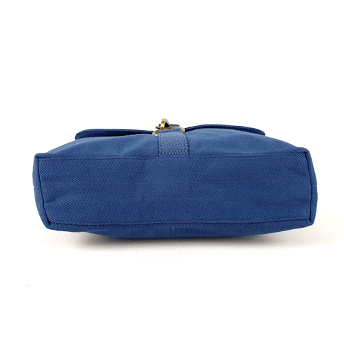 Seasalt Coombe Crossbody Bag Messenger Sling Shoulder Navy Blue Cotton Canvas - Bild 6 von 16