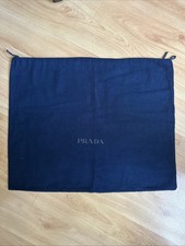Prada Dust Bag Medium Handbag Felt 19 X 15 100 Cotton Made Italy Drawstring