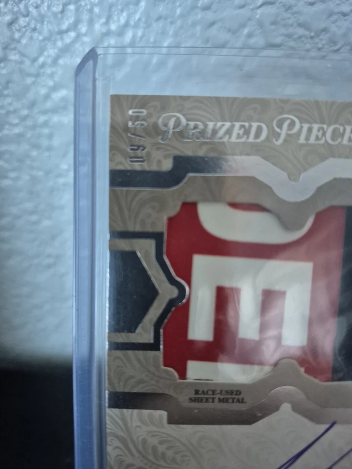 2013 Press Pass Showcase - Prized Pieces Ink Joey Logano 3 Color #PPI-JL 09/50 - Image 3 of 4