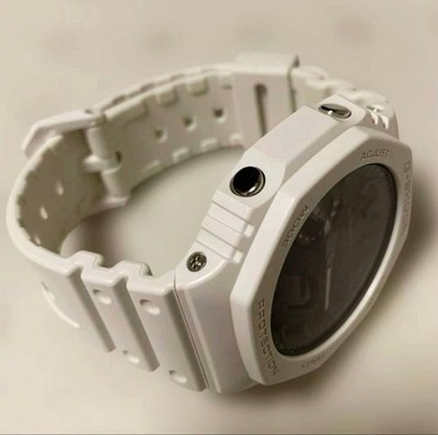 G-SHOCK GA-2100 Full Metal Custom Red/Silver Near Mint No Customs