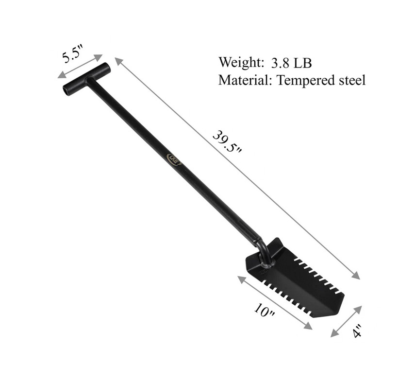 CKG Heavy-Duty Metal Detecting Shovel - Double Serrated - FREE SHIPPING!