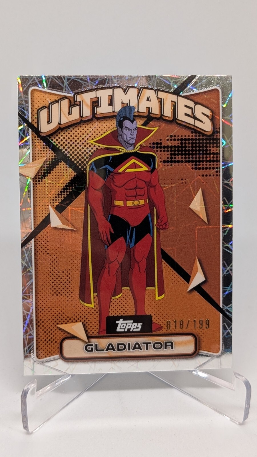 2025 Topps Finest Marvel X-Men '97 Gladiator #11 /199 Laser Refractor
