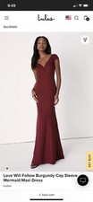 lulus burgundy formal dress