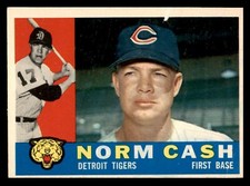 1960 Topps Baseball #488 Norm Cash GD *d3