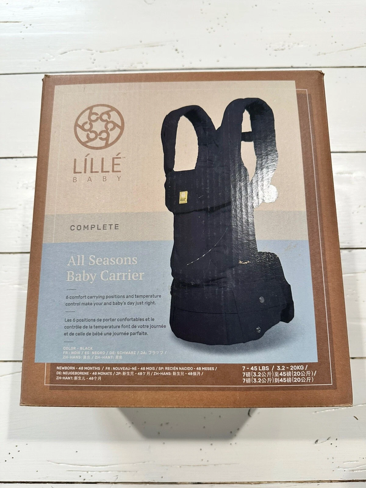 Lille Lillebaby Complete All Seasons Black Baby Infant Carrier