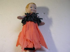 crepe paper doll