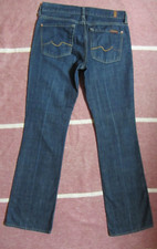 Women's 7 FOR ALL MANKIND Jeans BOOT CUT Made in USA Size 28 x 32