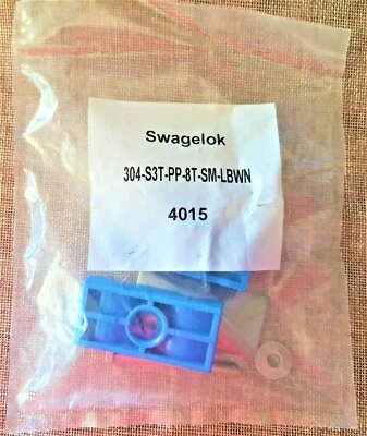Swagelok 304-S3T-PP-8T 1/2" Twin Bolted Plastic Clamp Tube Support KIT SM-LBWN