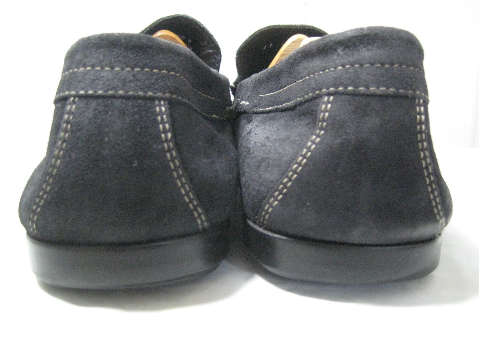 Mephisto Black Suede Penny Loafers Shoes Men's Size 1… - Gem