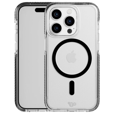 Tech21 EvoCrystal Magsafe Case für Apple iPhone 15 Pro Max - Graphit Schwarz