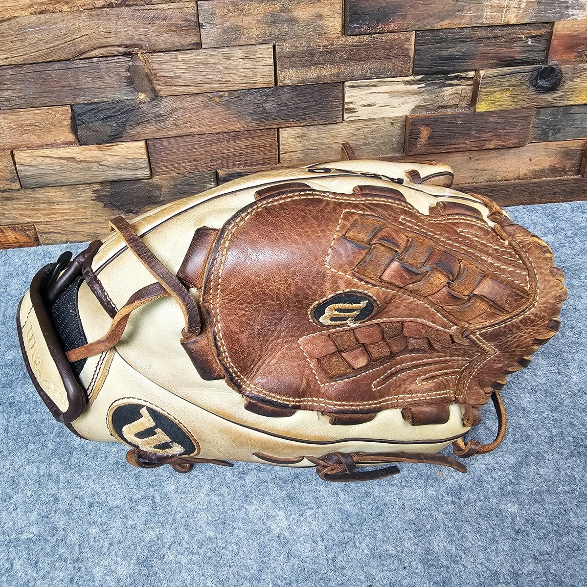 Gant De Baseball Wilson A950, 11.75", Cuir Marron, Droitier (RHT), Enfant - Occasion